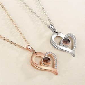 I Love You in 101 Languages - Heart Necklace