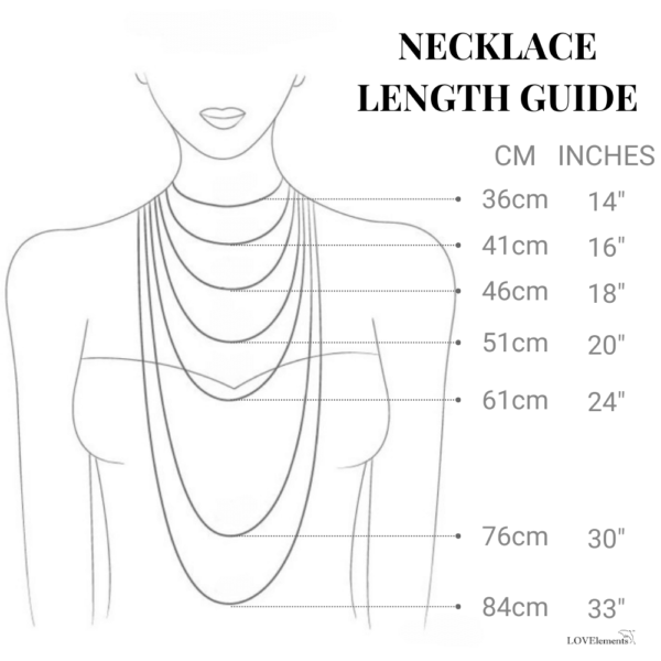 Necklace Length Sizing Guide by LOVELEMENTS.com